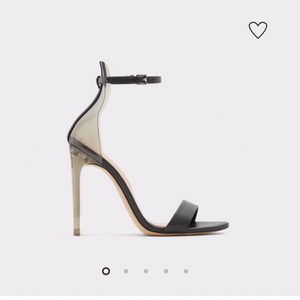 *NEW* Aldo Aserania clear black heels Size 8